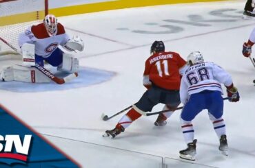 Jonathan Huberdeau Uses Quick Hands To Bury 2-On-1 Goal After Florida Panthers Force Turnover