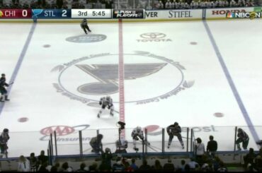 Paul Stastny snap-shot goal 2-0 Chicago Blackhawks vs St. Louis Blues April 9 2015 NHL