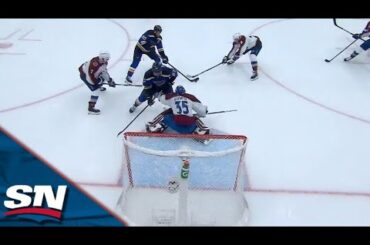 Ryan O'Reilly Buries The Rebound To Bring The Blues Within One Goal In Final Minute Of Second Period