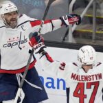 Alex Ovechkin's 2 Goals Assisted by Beck Malenstyn