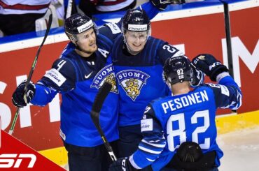Projected top-two pick Kaapo Kakko scores twice, Finland beats Canada in World Championship opener