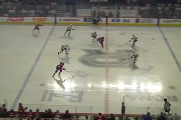 Laval Rocket's Cayden Primeau stops Rochester Americans' JJ Peterka on a breakaway in game 1  5/22
