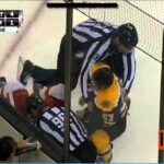 Torey Krug fights David McIntyre (preseason) 9/19/13