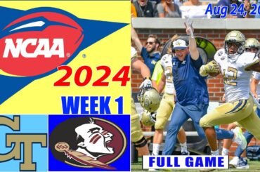 Florida State vs Tech FULL-QTR Game HIGHLIGHTS Aug 24, 2024 | NCAA College Football |NCAA Today