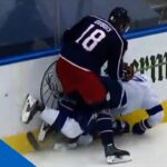 Pierre-Luc Dubois Lands Dangerous Hit On Alex Killorn Against Boards