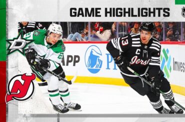 Stars @ Devils 1/25/22 | NHL Highlights