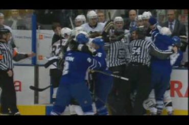 Tyler Kennedy vs Luke Schenn Jan 31, 2009