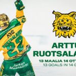 Arttu Ruotsalainen: 13 maalia 14 otteluun