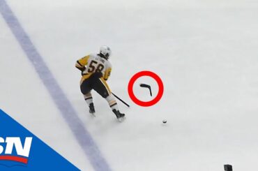 Kris Letang's Stick Shatters Leading Directly To TWO 3rd Period Goals For Capitals