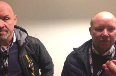 Tränarna inför finalen – Janne Karlsson, Växjö och Jonas Holmström, HV71