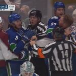 J.T. Miller and Mikko Rantanen Exchange Roughing Penalties