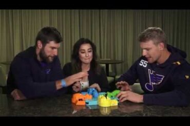 Parayko and Pietrangelo play Hungry Hungry Hippos
