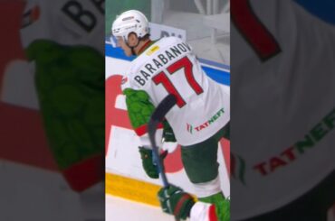 Тут все идеально🔥 Барабанов вернулся в #КХЛ с красотой😍