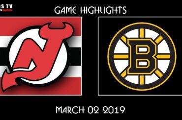 NHL Highlights   New Jersey Devils vs  Boston Bruins – Mar 2, 2019
