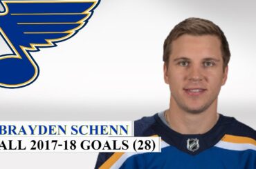 Brayden Schenn (#10) All 28 Goals of the 2017-18 NHL Season