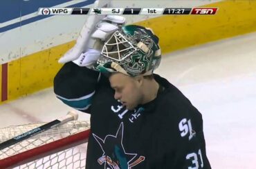 Andrew Ladd 1-1 Goal vs Sharks [March 27, 2014]