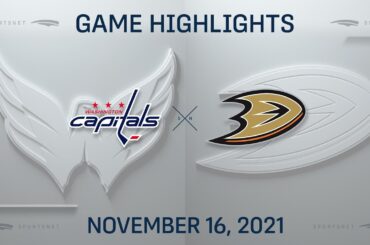 NHL Highlights | Capitals vs. Ducks  - Nov. 16, 2021