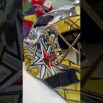 ⚔️Adin Hill 2023 Las Vegas Stanley Cup Tribute + 24k gold plated grill  #goaliemask #nhl #goalie