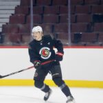 Carter Yakemchuk on his 1st day of Sens Rookie Camp