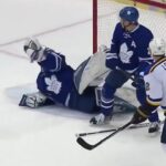 Frederik Andersen Makes a Glove Save From His Side! 2/9/2017