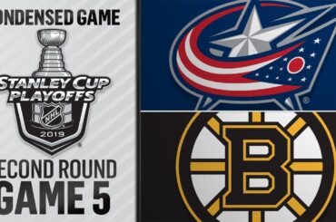 05/04/19 Second Round, Gm5: Blue Jackets @ Bruins
