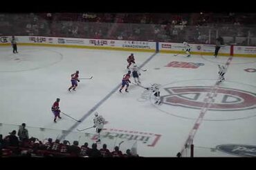 Braeden Kressler of Toronto Maple Leafs scores vs. Montreal Canadiens in 2024 Prospects Showdown