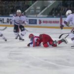 Colton Gillies rocks Andrei Kuzmenko