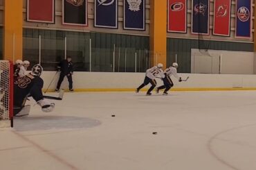 Yaroslav Askarov makes dynamic save at post + rebound at Nashville Predators Development Camp 2022