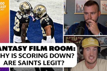 Fantasy Film Room: Saints sustainable? Why is scoring way down otherwise? | Yahoo Fantasy Forecast