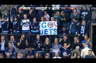 Blake Wheeler 3-1 EN GOAL vs. Devils | 02.28.2013