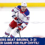 Rangers beat Bruins 3-2 behind MONSTER night from Filip Chytil! Sign of things to come for Fil???