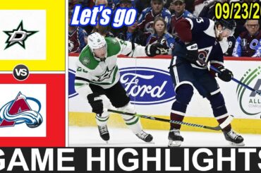 Dallas Stars vs Colorado Avalanche (09/23/24) Highlights preseason | 2024 NHL Season