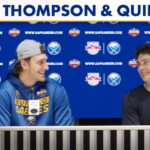 "The Fans Are Awesome" | Tage Thompson And Jack Quinn After Sabres Win Over Red Bull Munich