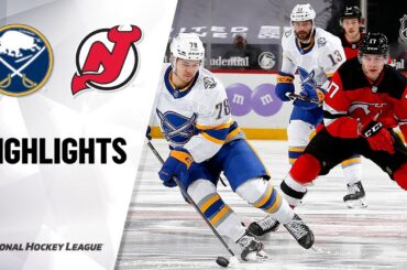 Sabres @ Devils 4/6/21 | NHL Highlights