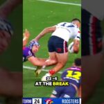Storm Surge! Hughes Leads Melbourne's Roosters Rout in Scary Grand Final Warning! #shorts #nrl