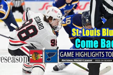 Chicago Blackhawks vs St. Louis Blues Full Game Highlights (09/28/2024) Preseason | 2024 NHL Season