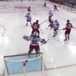 Kevin Labanc scores a powerplay goal against the New York Rangers