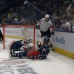 Hunter McKown Crashes Into Logan Thompson