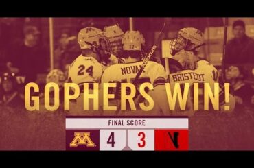 Highlights: Gopher Hockey Completes Sweep of Northeastern