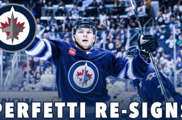Cole Perfetti RE-SIGNS WITH THE WINNIPEG JETS