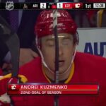 Andrei Kuzmenko's goal vs Coyotes from Kadri's pass (14 apr 2024)