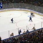 Nikita Zadorov stops Roman Josi with a hit in game 2 (23 apr 2024)