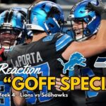 Lions Offense & Jared Goff Special vs Seahawks on Monday Night Football | NFL Week 4 Game Reaction