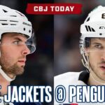 ADAM FANTILLI and the BLUE JACKETS Battle SIDNEY CROSBY and the PITTSBURGH PENGUINS  🍿💥🤩 | CBJ Today