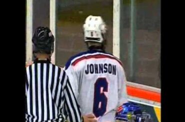 Erik Johnson gets ejected from Finland/US World Junior game