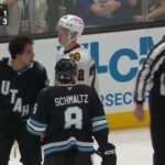 Connor Murphy "fights" Sean Durzi