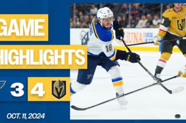 Game Highlights: Golden Knights 4, Blues 3