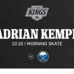 Forward Adrian Kempe | 10.10 LA Kings Morning Skate before Buffalo Sabres