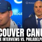 Rick Tocchet & Kevin Lankinen Recap Vancouver Canucks Shootout Loss vs. Philadelphia, Lankinen Debut