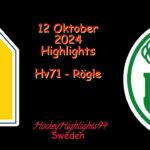 HV71 VS RÖGLE | 12 OKTOBER 2024 | SHL | HIGHLIGHTS